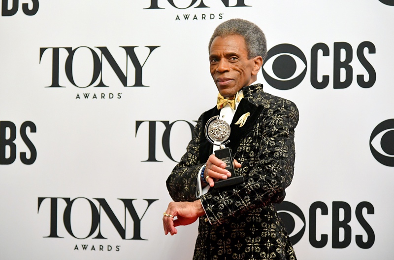 André De Shields, winner of the award for Best Performance by an Actor in a Featured Role in a Musical for Hadestown.