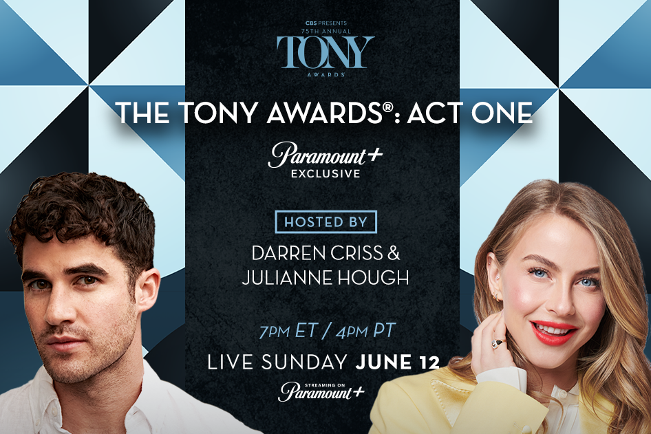 Emmy Award Winners Darren Criss and Julianne Hough to Host "The Tony
