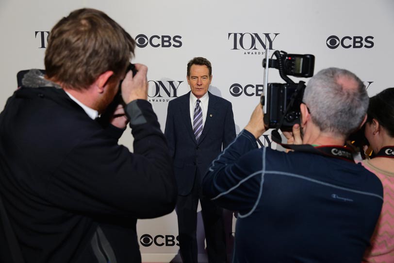 Bryan Cranston of All the Way attends the 2014 Tony Awards Meet The Nominees Press Reception at the Paramount Hotel on April 30 in New York City.