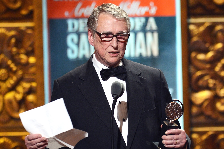 Mike Nichols accepting a 2012 Tony Award for Best Direction of a Play for Arthur Miller's Death of a Salesman.