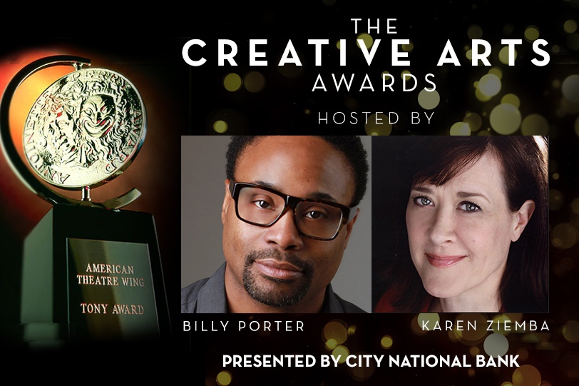 Past-winners Billy Porter and Karen Ziemba host the Creative Arts Awards portion of the 2014 Tony Awards ceremony, presented by City National Bank.